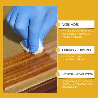 【Oficiální domácí péče】✨ WoodGlow Pro · Přírodní revitalizér s včelím voskem 3 v 1 · Okamžitá oprava škrábanců & Protiprachový štít pro všechny dřevěné povrchy — Nemastné rostlinné složení, dlouhotrvající lesk & ochrana během několika sekund!