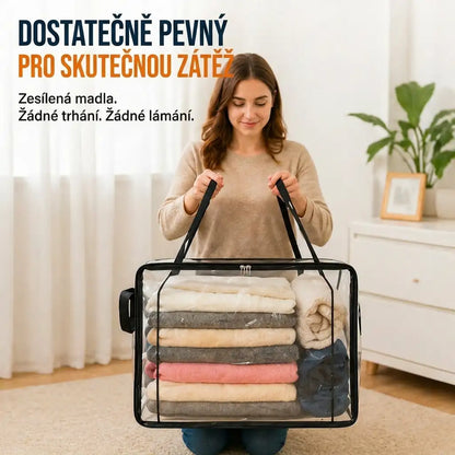 🎁💞POSLEDNÍ DEN SLEVY 50 % ✨📦WYVCK® Velký odolný průhledný plastový úložný box